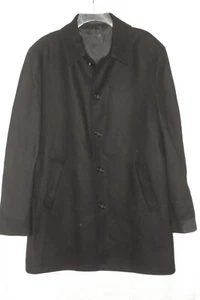 LAUREN by RALPH LAUREN Mens Wool Blend Charcoal Black COAT Jacket SIZE 42R - Picture 1 of 3