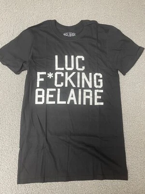 Camiseta Luc Belaire Mujer Pequeña Solo Para Personal Rara Francia Negro Blanco Vino Foto 1 de 4