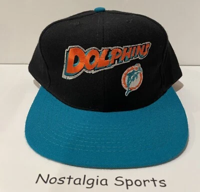 Gorra SOMBRERO SnapBack vintage años 90 MIAMI DOLPHINS AMERICAN NEEDLE NUEVO stock antiguo Foto 1 de 4