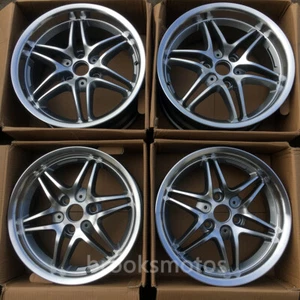 16" 17" B VII STYLE WHEELS RIMS FITS FOR SMART FORTWO 3X112 A SET OF 4 GRAY - Picture 1 of 8