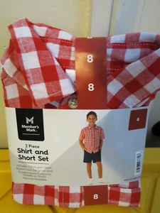Members Mark Boys 2 pz maglietta/set di ordinamento taglia 8 nuova con etichette FR SPEDIZIONE - Foto 1 di 3