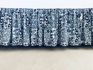 NEW Ralph Lauren Ruffle FULL DOUBLE BED SKIRT Porcelain Tamarind Bird - Picture 1 of 5