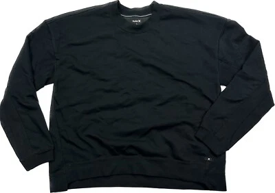 Sudadera Hurley Dri FIT Lavada Corte Manga Larga Crew Negra Mujer Talla Grande Foto 1 de 4