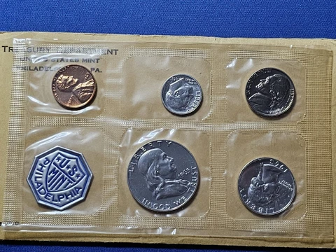 1963 United States Mint Proof Set OGP Envelope 5 Coins 90% Silver Cover