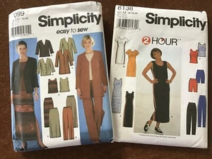 Simplicity 7099 8138 ~Dress Jacket Top Pants Skirt Shorts~ Size 16 - 22 ~ Uncut - Picture 1 of 7