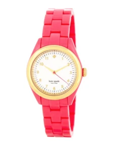 Kate Spade Women's Seaport Acrylic Hot Pink Bracelet Watch 1YRU0157 1632 - Picture 1 of 2