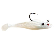 Tsunami Pro Swim Shad Holographic Swimbaits 5 In. White With Black