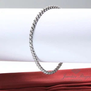 Pulsera Cartier Lignes Platino Esencial 950 Longitud 19,5 Diamantes Oro - Imagen 1 de 5
