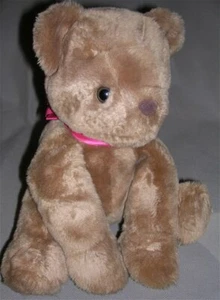 Vintage 1985 Brown Sitting Teddy Bear Stuffed Plush Animal Playthings 51308 1899 - Picture 1 of 9