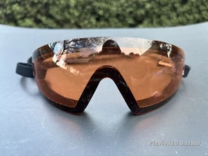 Authentic BOBSTER Wraparound Motorcycle Ski Goggles w/ Amber Lens - Picture 1 of 11