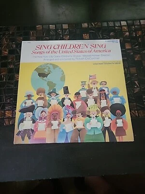New York City Opera Childrens Chorus Children Sing Songs Of The Usa LP Vinyl Re - Image 1 of 2