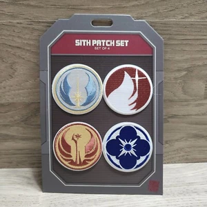 Disney Parks Star Wars Set of 4 Round Temporary or Permanent Jedi Patches - Bild 1 von 3