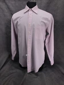 Vineyard Vines Pink Check Long Sleeve Shirt - 100's 2-Ply Cotton - 16 1/2 x 36