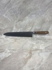 VIKING KNOBLER Stainless KNIFE Brown Wood Handle Vintage Japan 9” Blade