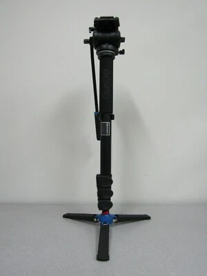 Benro A48FDS4PRO Aluminum Monopod with 3-Leg Base -- Max Load 8.8 lb (4 kg)  - Image 1 of 4