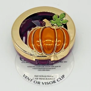 BATH & BODY WORKS MAROON 7 GOLD PUMPKIN CAR FRAGRANCE VISOR CLIP - Picture 1 of 2