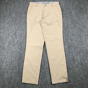 Puma Pants Men 30x32 Golf Chino Performance Stretch Lightweight Pounce Tan Khaki - Picture 1 of 10
