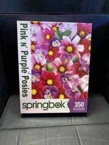 MUST BUY 3 OR MORE PUZZLES & READ I.D. BELOW - Pink N' Purple Posies - Picture 1 of 1