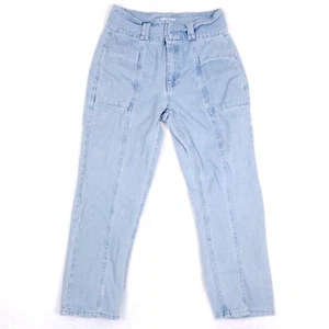 Forever 21 Utility Straight Leg Jeans Womens 29 Light Blue High Waist Y2K Style - Picture 1 of 10