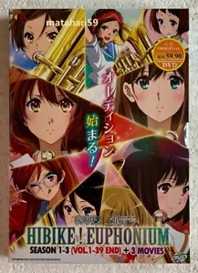 Hibike! Sound! Euphonium Season 1~3 + 3 Movies Anime DVD (English Sub) FREE SHIP - Picture 1 of 4