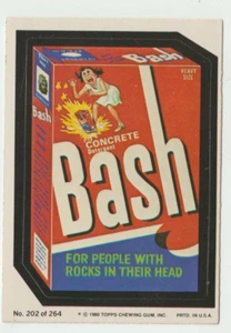 Wacky Packages 1980 Topps Sticker #202 Concrete Detergent Bash - Imagen 1 de 2