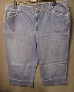 CHARTER CLUB plus size 24W DENIM CROPPED CAPRI JEANS EUC #2320 - Picture 1 of 5
