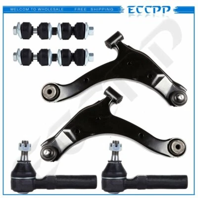 6x For 2000-2005 Dodge Neon Lower Control Arms Outer Tie Rods Sway Bars End Link - Изображение 1 из 4