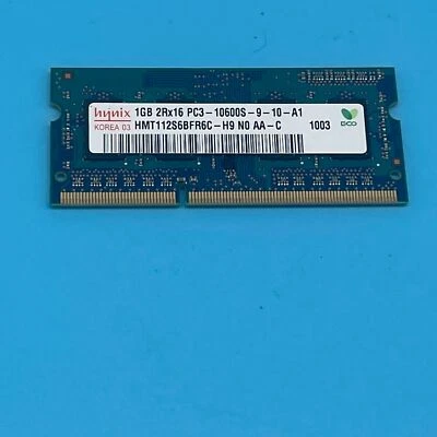 Dell Inspiron 1570 15.6" 1GB 2Rx16 Laptop Memory RAM PC3-10600S HMT112S6BFR6C-H9 - Image 1 of 2