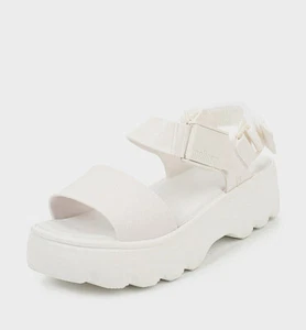 Women's Melissa Kick Off White Platform Ankle Strap Sandals New - Picture 1 of 4