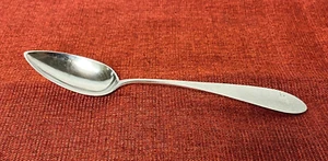 Cuchara de mesa grande antigua firmada para monedas de plata - Imagen 1 de 5