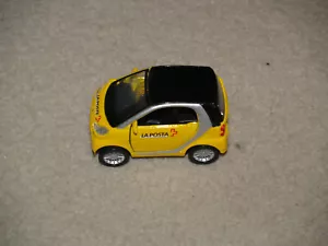 Maisto Smart Fortwo Car 1:32 scale - La Poste Die Post La Posta - Picture 1 of 5