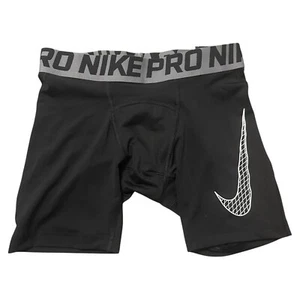NIKE Pro Boys Size M Training Shorts Youth Tight Dri Fit Black NWT - Picture 1 of 7
