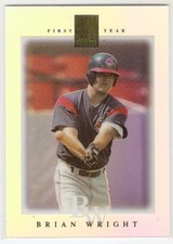 BRIAN WRIGHT ROOKIE 2003 TOPPS TRIBUTE CONTEMPORARY REFRACTOR 96 CLE INDIANS