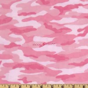 Cómoda tela de franela de algodón camuflaje rosa de 1,5 yardas 1 1/2 yarda - Imagen 1 de 1