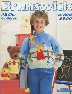 Brunswick Knitting Pattern Booklet #896 All Our Children - Sweaters, Dress, Tops - Picture 1 of 8