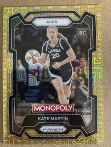 2024 PANINI PRIZM MONOPOLY KATE MARTIN RC GOLD SHIMMER PRIZM /500 WNBA - Picture 1 of 2