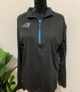 Carolina Panthers Pullover Half Zip Top Jacket With Pocket NWT - Picture 1 of 13