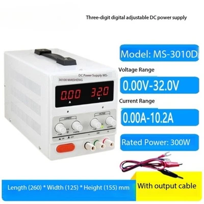 MS3010D AC to DC Voltage Digital Display Adjustable Regulated DC Power Supply  - Image 1 of 4