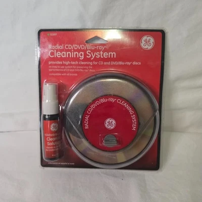 NEW - GE Radial Blu-ray-CD-DVD Disc Cleaning System Model 32597 - Image 1 of 4