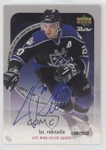 1999-00 Retro McDonald's Signature Collection /500 Luc Robitaille Auto HOF - Picture 1 of 3