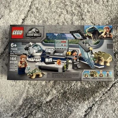 LEGO 75939 Jurassic World Dr. Wu's Lab: Baby Dinosaurs Breakout NEW Retired - Image 1 of 3