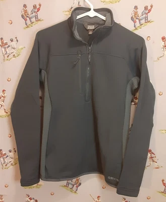 🎣 Pullover Orvis PRO Polartec Tech Cuarto Cremallera Manga Larga Gris Mujer X-pequeño Foto 1 de 4