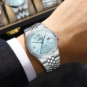 Luxury Quartz Watch Land Dweller Style Waterproof Luminous Date Men's Watch - Picture 1 of 19