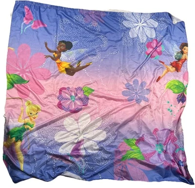 Disney Tinkerbell Curtain Vintage Curtain Hangers 70" x 63" - Image 1 of 4