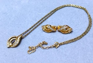 Used Christian Dior Necklace and Earring Set Japan - Picture 1 of 20