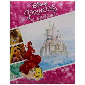 2 Pack Disney Princess • Snow White • Jasmine • Ariel •32 Valentines Cards • NIB - Picture 1 of 4