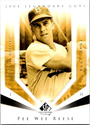 2004 SP Legendary Cuts Pee Wee Reese Brooklyn Dodgers #88 - Image 1 of 2