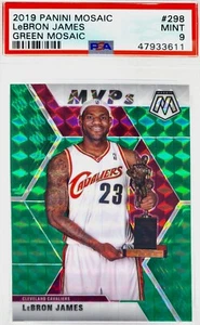 📈 LeBRON JAMES GREEN PRIZM SP 📈 PSA 9 2019-20 MOSAICO #298 MVPs LAKERS MVP 10 - Imagen 1 de 1