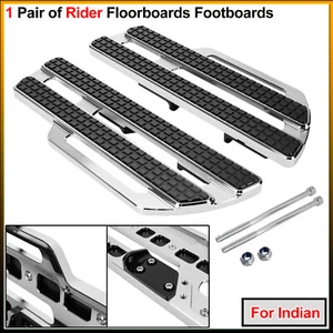 1 Pair of Front Aluminum Rider Large Footpegs/Floorboards - For Indian Models - Picture 1 of 15