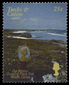 TURKS and CAICOS 1367a - QEII Golden Jubilee "Crossing Place Trail" (pb63796) - Picture 1 of 1
